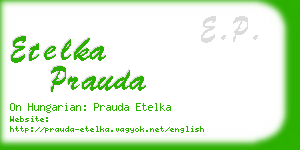 etelka prauda business card